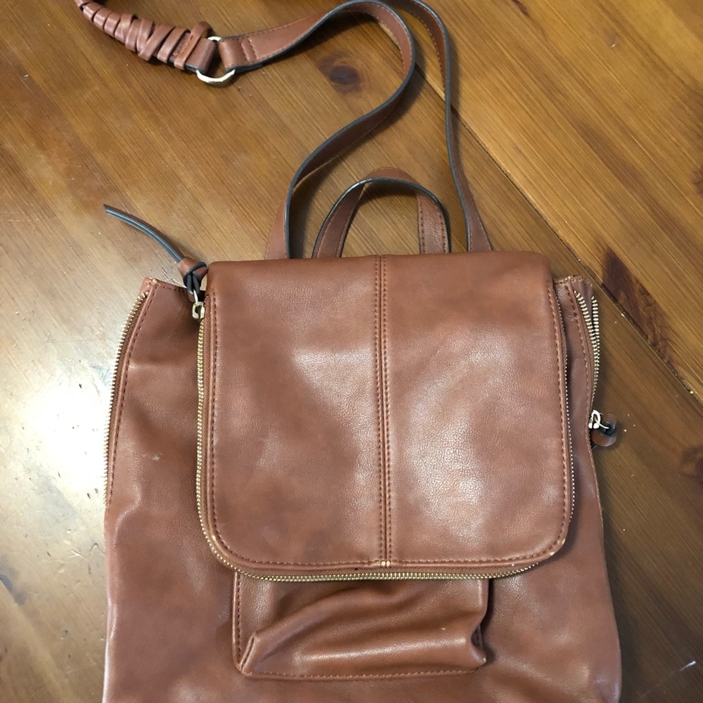 Brown Leather Shoulder Bag - Classic Women's Crossbody